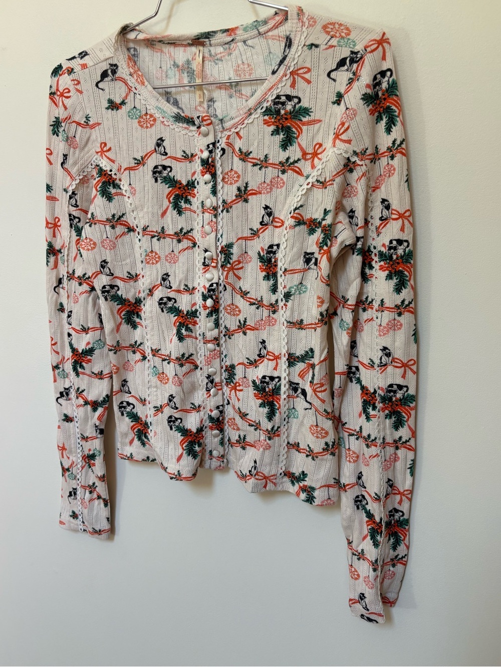 NWOT Free People Pearl And Lace Cardi Size Small - Picture 4 of 16